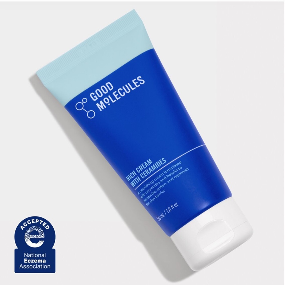 Good Molecules Rich Cream with Ceramides. NEW! 50 ml / 1.6 fl oz. Vegan.